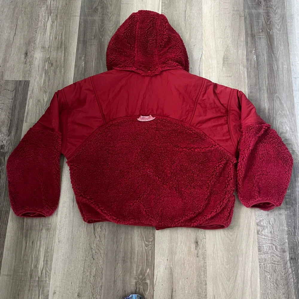 Free People Adventure Awaits Fleece Sherpa Hooded Jacket - Picture 9 of 12